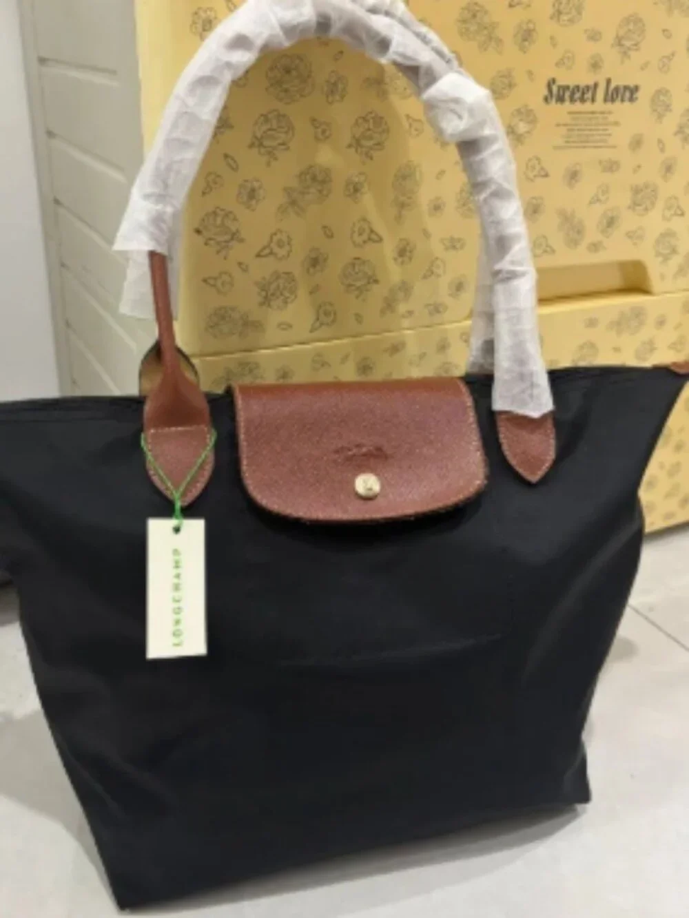 women black longchamp bag large